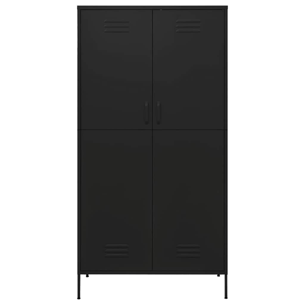 Garde-robe Noir 90x50x180 cm Acier - XIOS