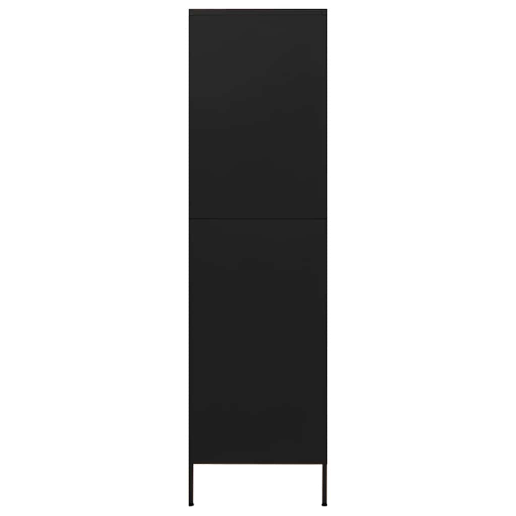 Garde-robe Noir 90x50x180 cm Acier - XIOS