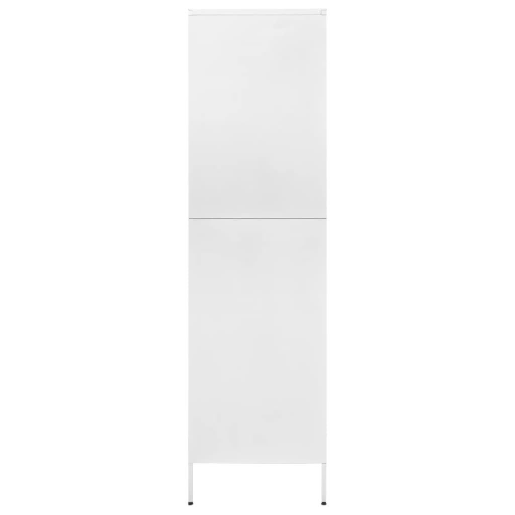 Garde-robe Blanc 90x50x180 cm Acier - XIOS