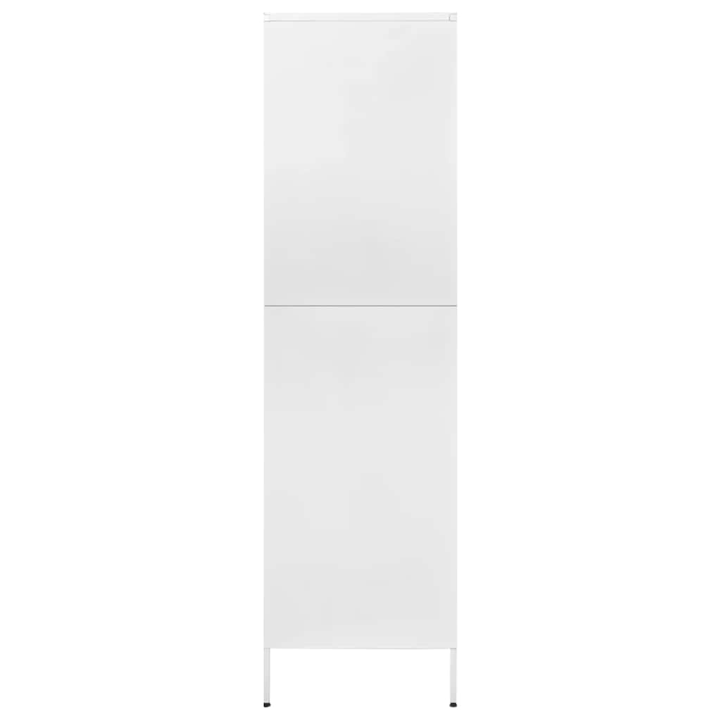 Garde-robe Blanc 90x50x180 cm Acier - XIOS