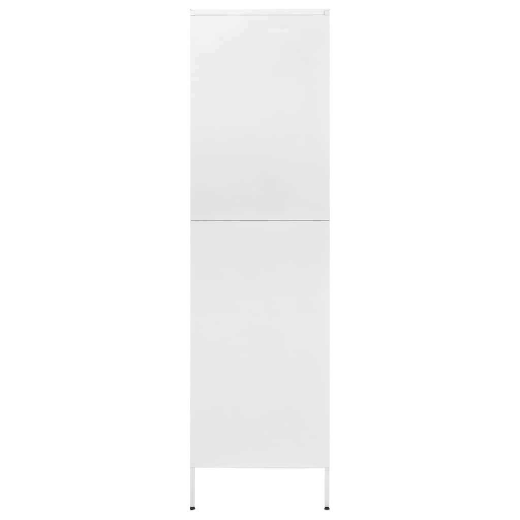 Garde-robe Blanc 90x50x180 cm Acier