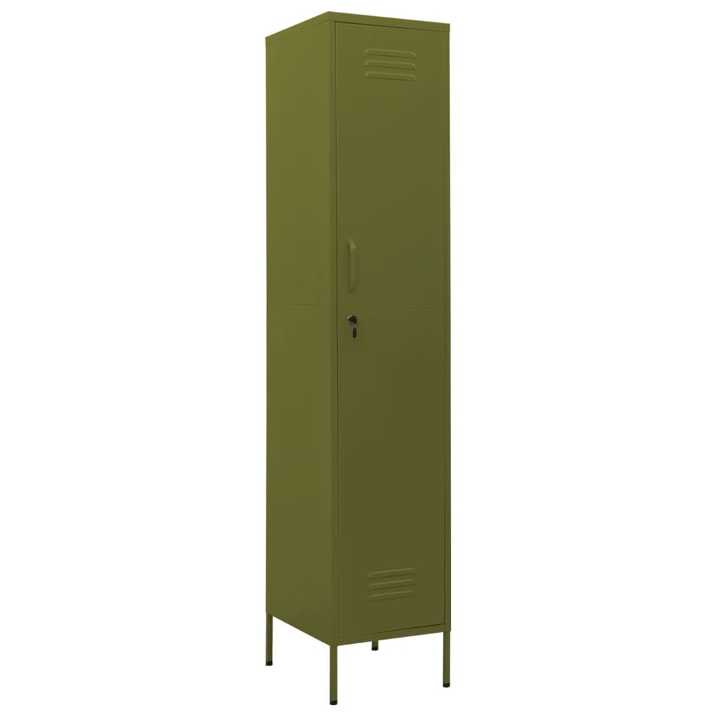 Armoire à casiers Vert olive 35x46x180 cm Acier - XIOS