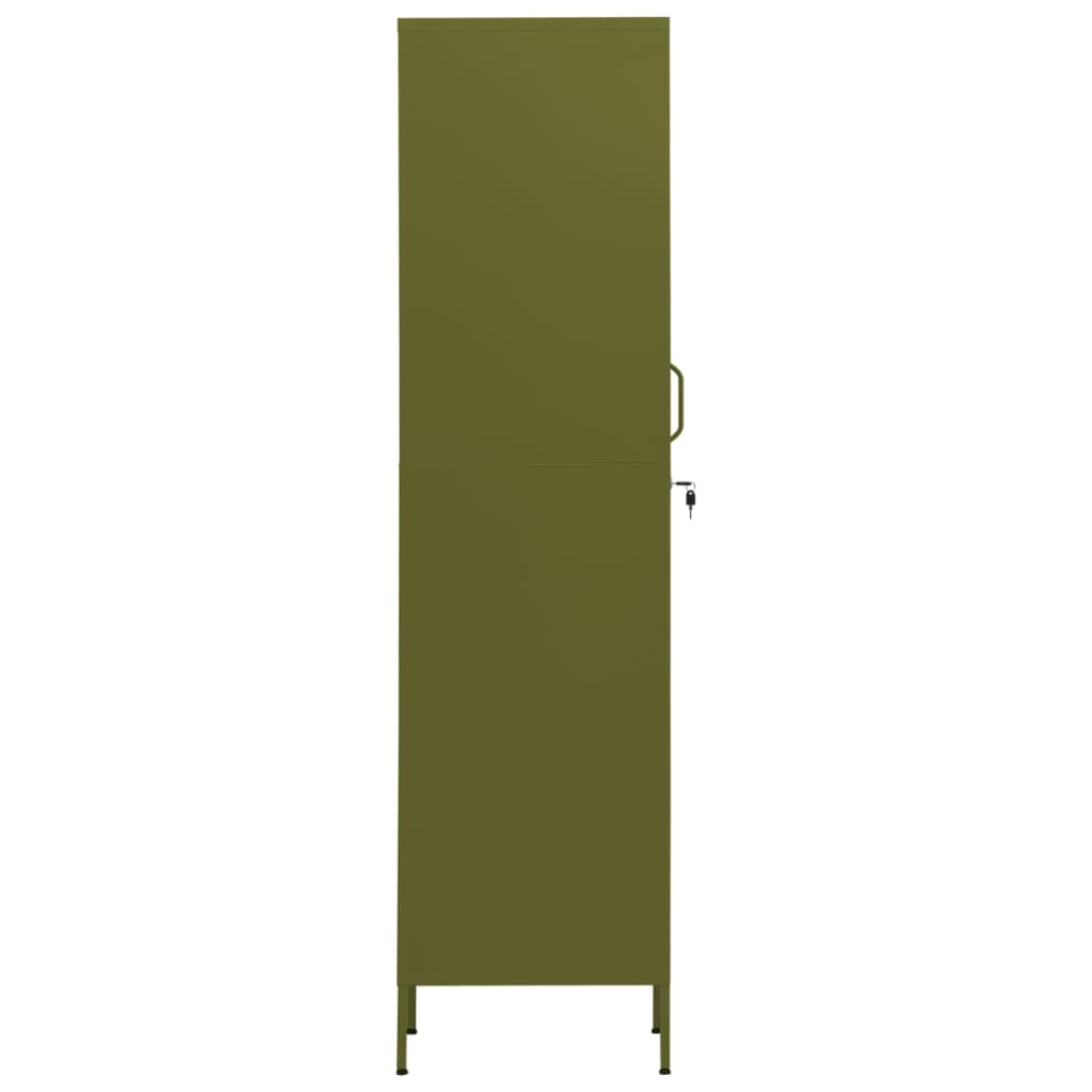 Armoire à casiers Vert olive 35x46x180 cm Acier - XIOS