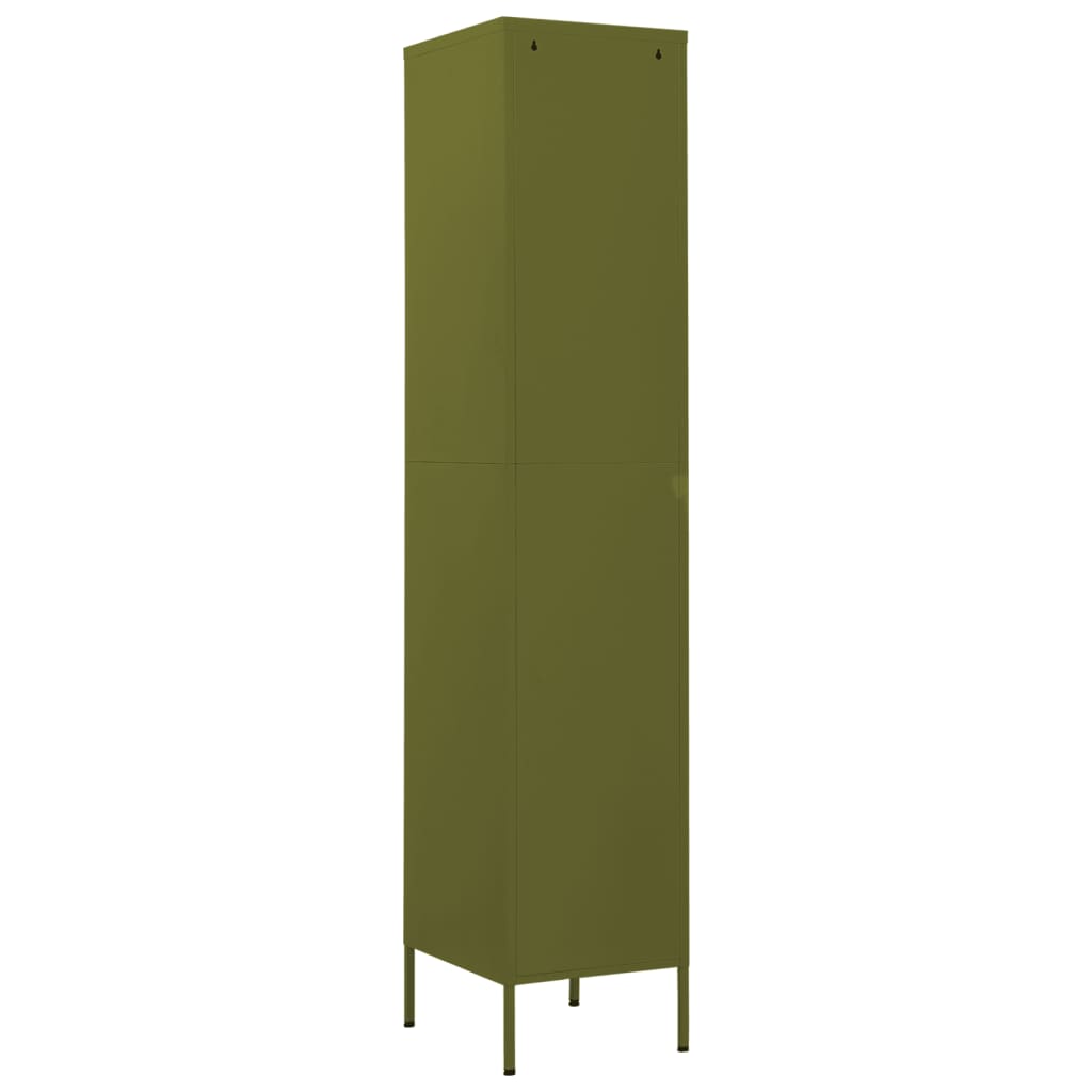 Armoire à casiers Vert olive 35x46x180 cm Acier - XIOS
