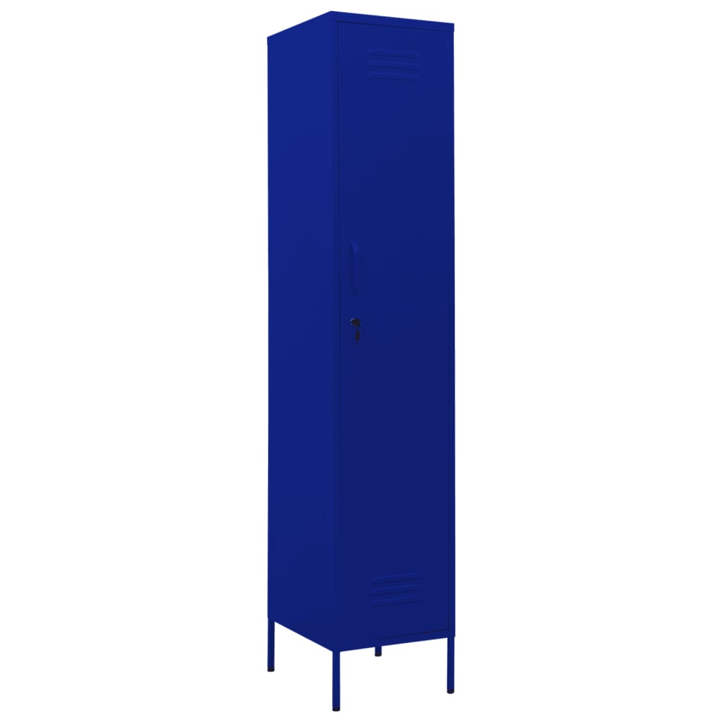Armoire à casiers Bleu marine 35x46x180 cm Acier - XIOS