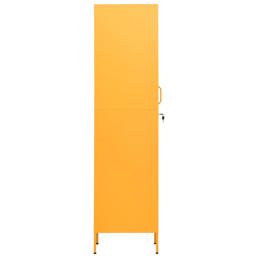 Armoire à casiers Jaune moutarde 35x46x180 cm Acier - XIOS
