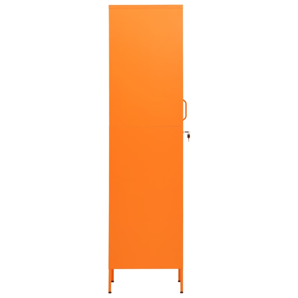 Armoire à casiers Orange 35x46x180 cm Acier - XIOS