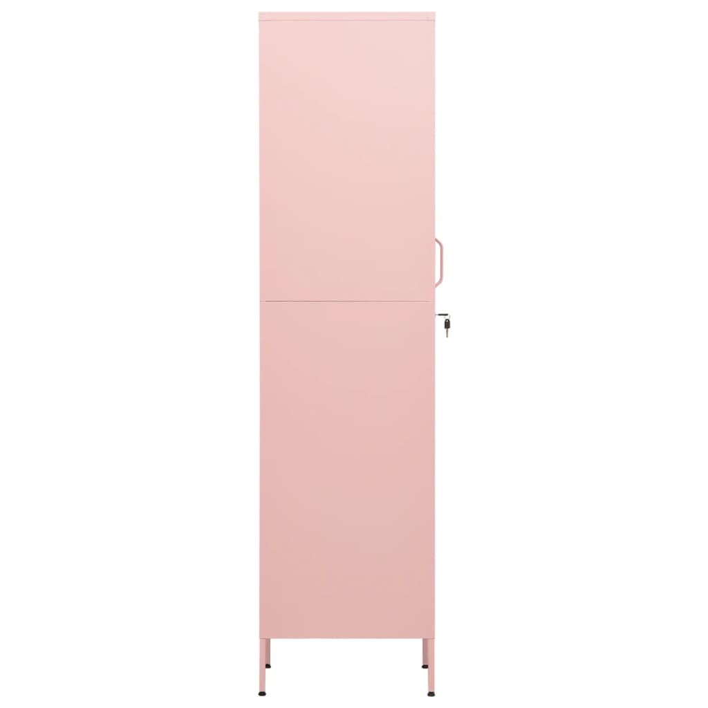 Armoire à casiers Rose 35x46x180 cm Acier - XIOS