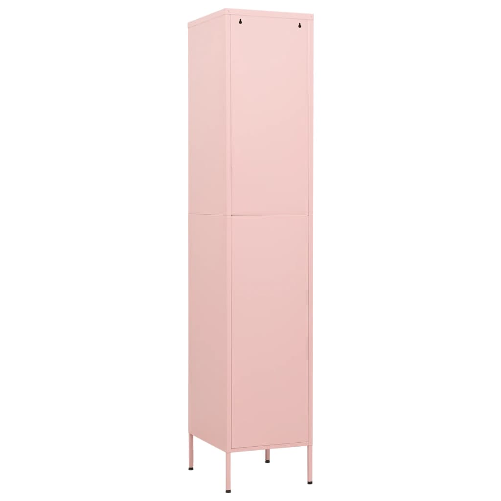 Armoire à casiers Rose 35x46x180 cm Acier - XIOS