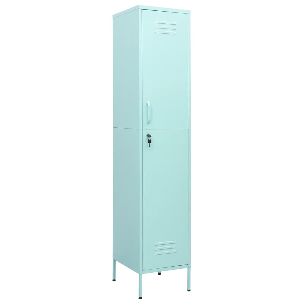Armoire à casiers Vert menthe 35x46x180 cm Acier - XIOS