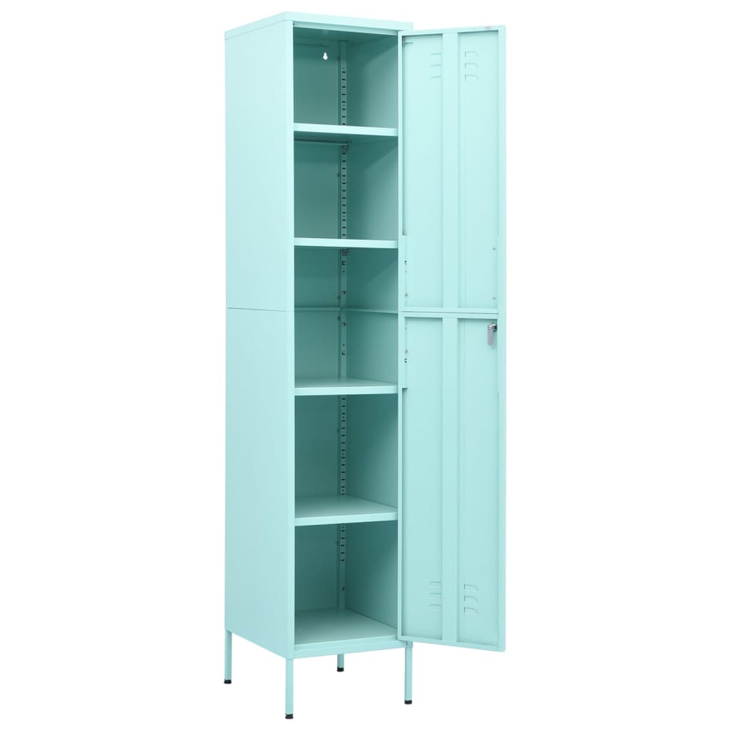 Armoire à casiers Vert menthe 35x46x180 cm Acier - XIOS