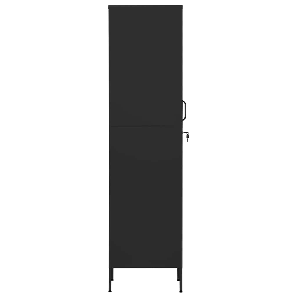 Armoire à casiers Noir 35x46x180 cm Acier - XIOS