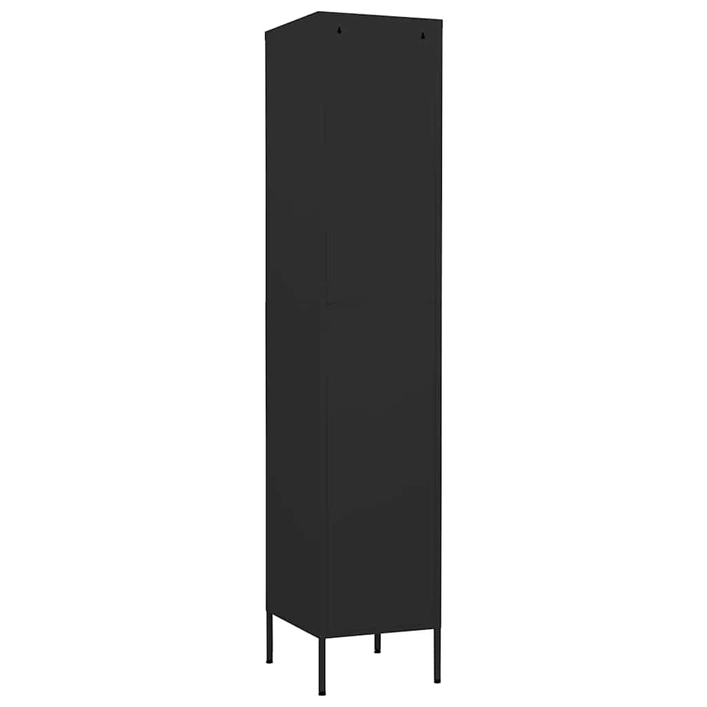 Armoire à casiers Noir 35x46x180 cm Acier - XIOS
