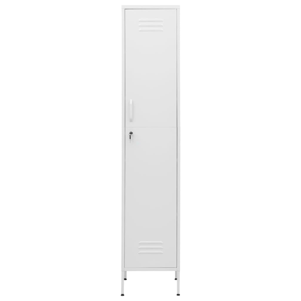 Armoire à casiers Blanc 35x46x180 cm Acier - XIOS