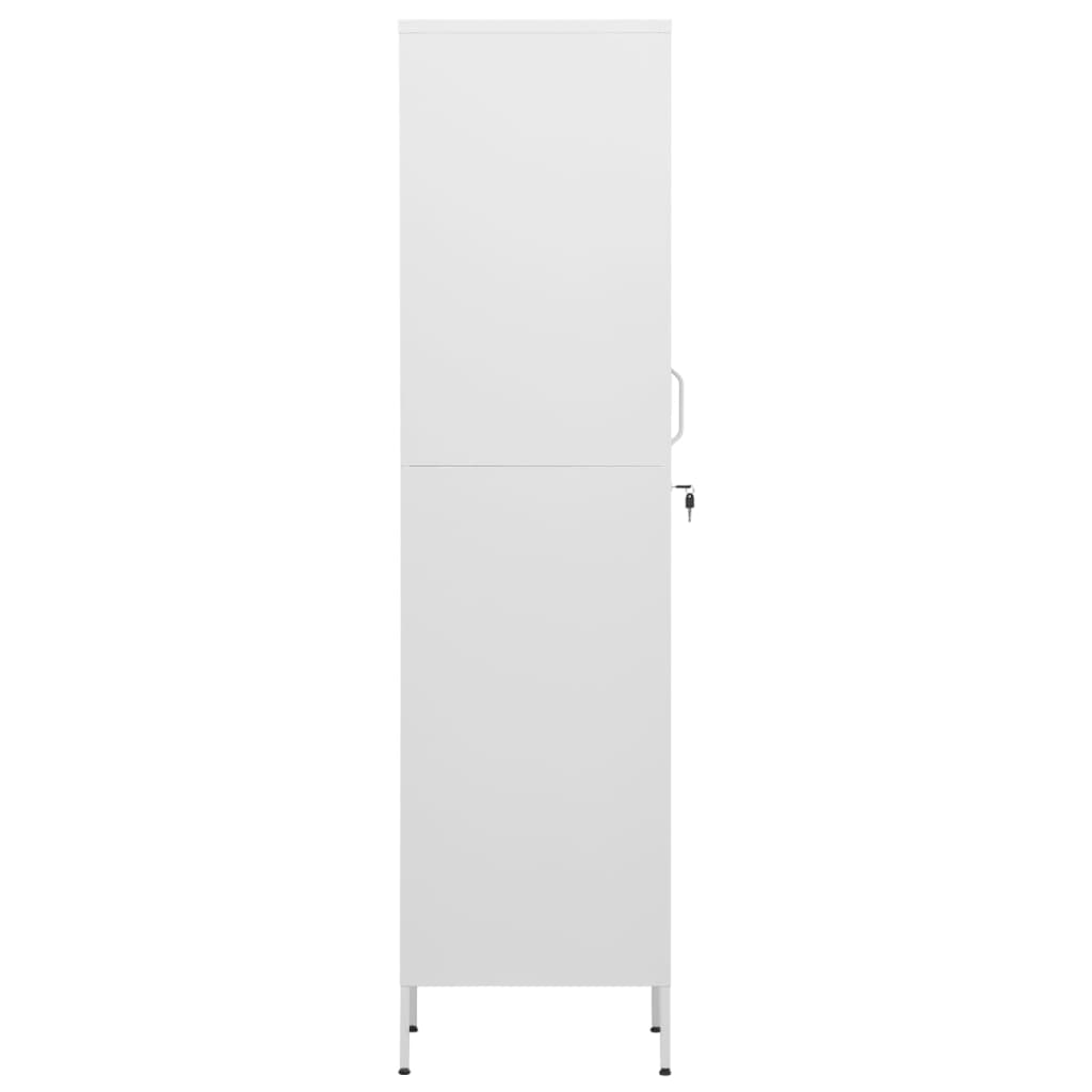 Armoire à casiers Blanc 35x46x180 cm Acier - XIOS