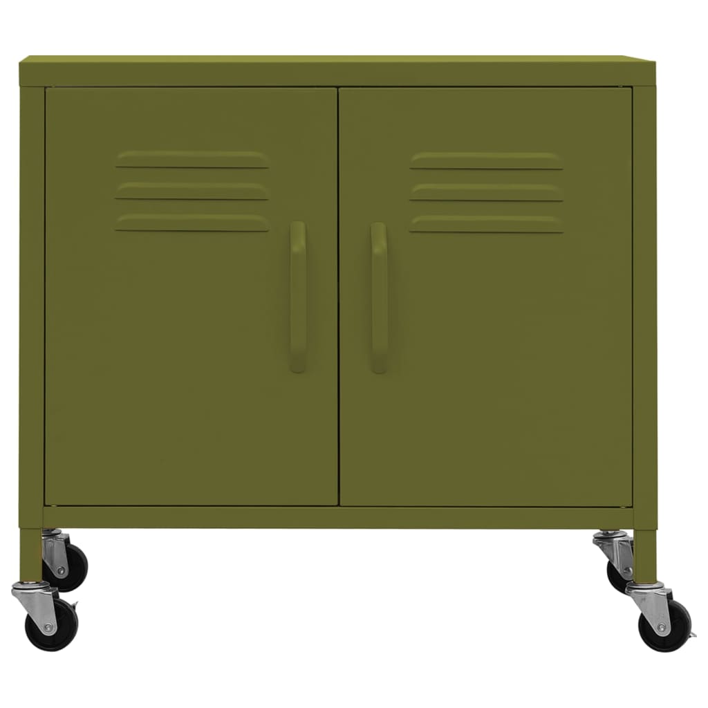 Armoire de rangement Vert olive 60x35x56 cm Acier - XIOS