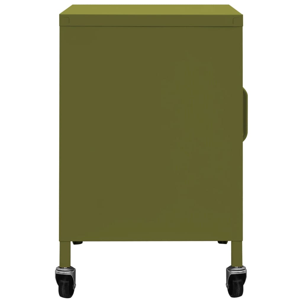 Armoire de rangement Vert olive 60x35x56 cm Acier - XIOS