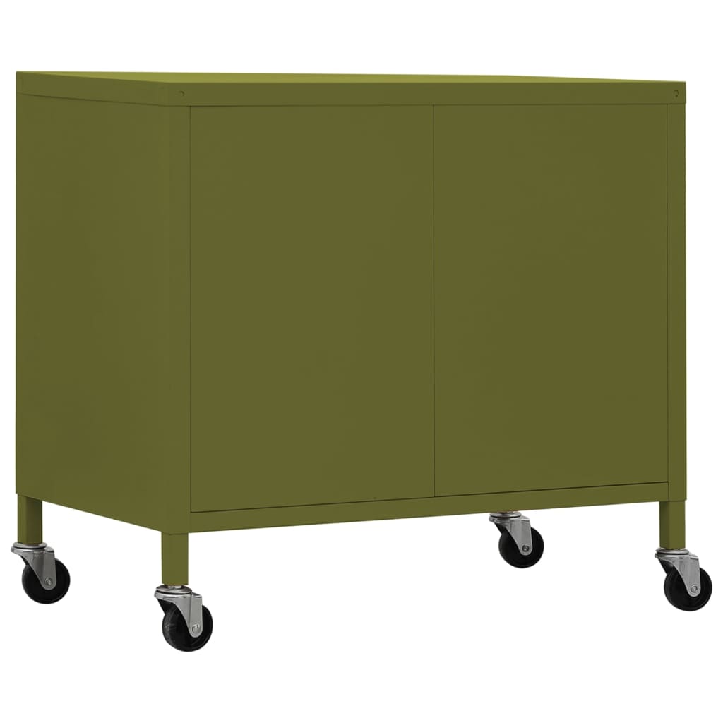 Armoire de rangement Vert olive 60x35x56 cm Acier - XIOS