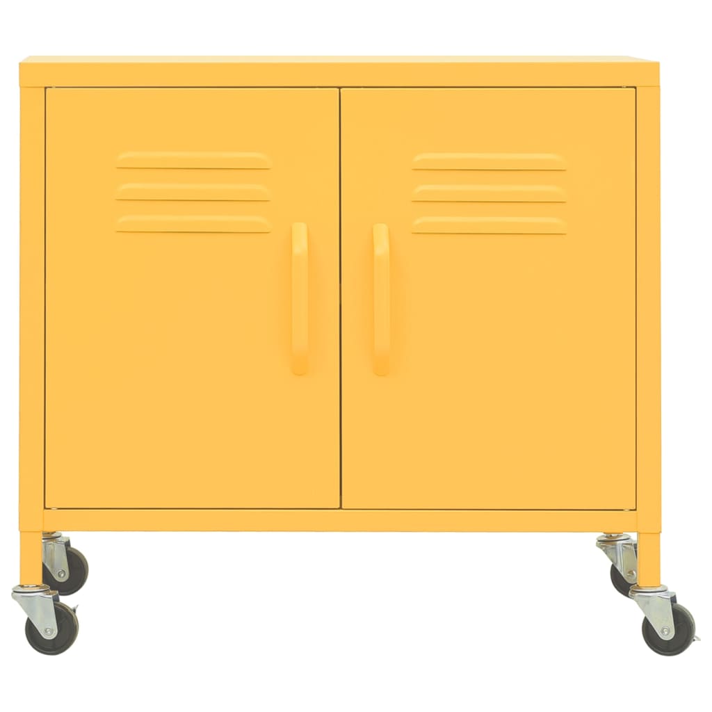 Armoire de rangement Jaune moutarde 60x35x56 cm Acier - XIOS