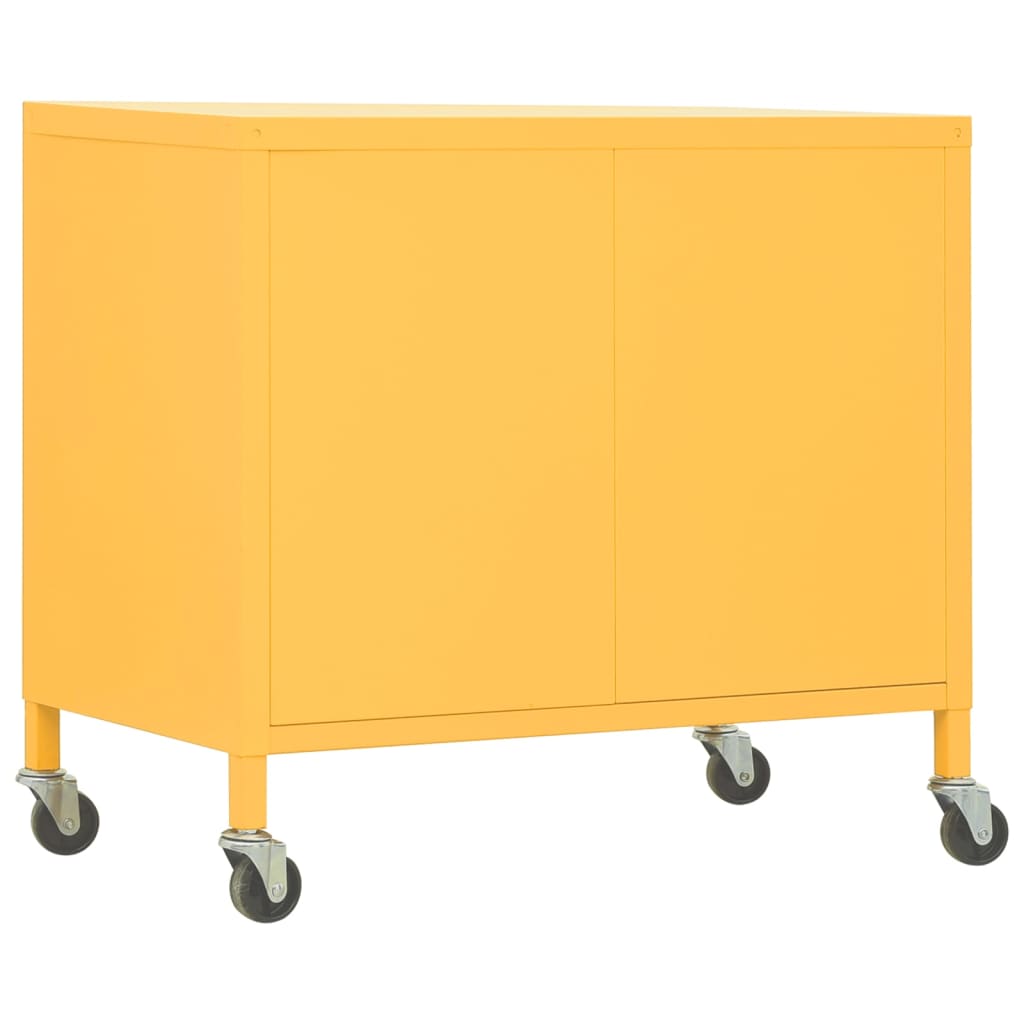Armoire de rangement Jaune moutarde 60x35x56 cm Acier - XIOS