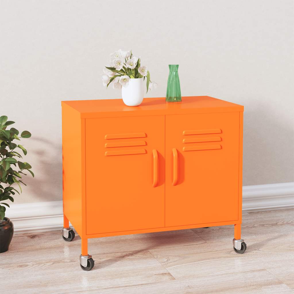 Armoire de rangement Orange 60x35x56 cm Acier - XIOS