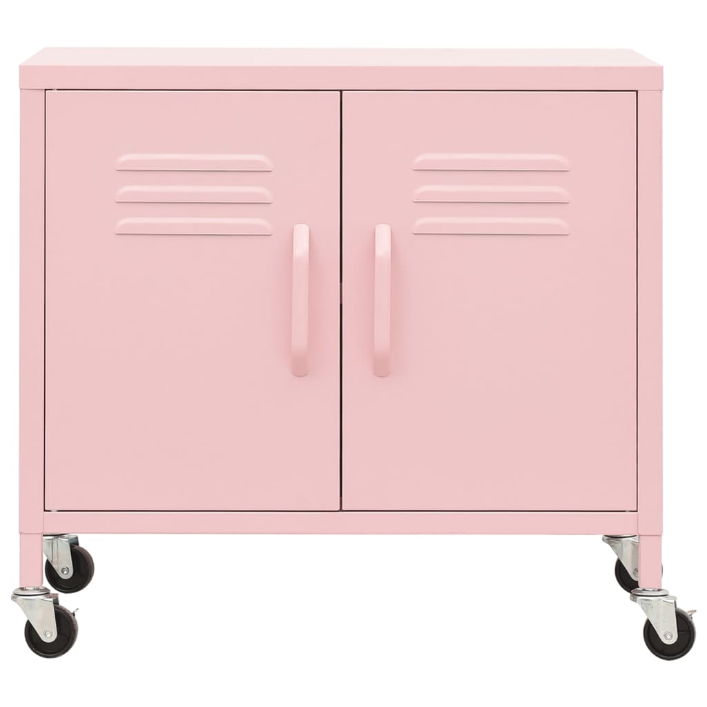 Armoire de rangement Rose 60x35x56 cm Acier - XIOS