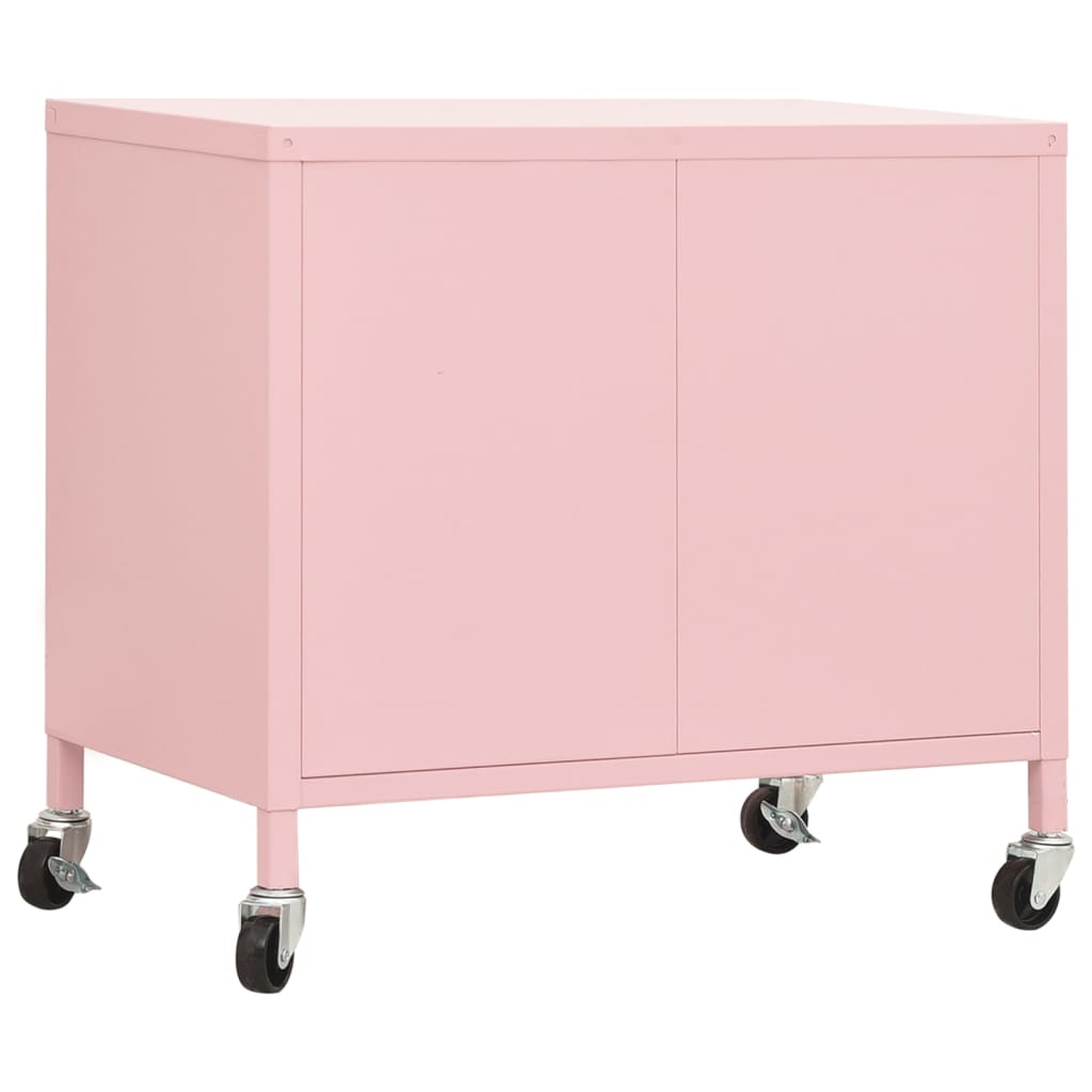 Armoire de rangement Rose 60x35x56 cm Acier - XIOS