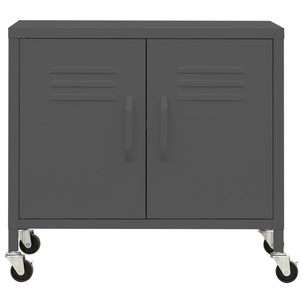 Armoire de rangement Anthracite 60x35x56 cm Acier - XIOS