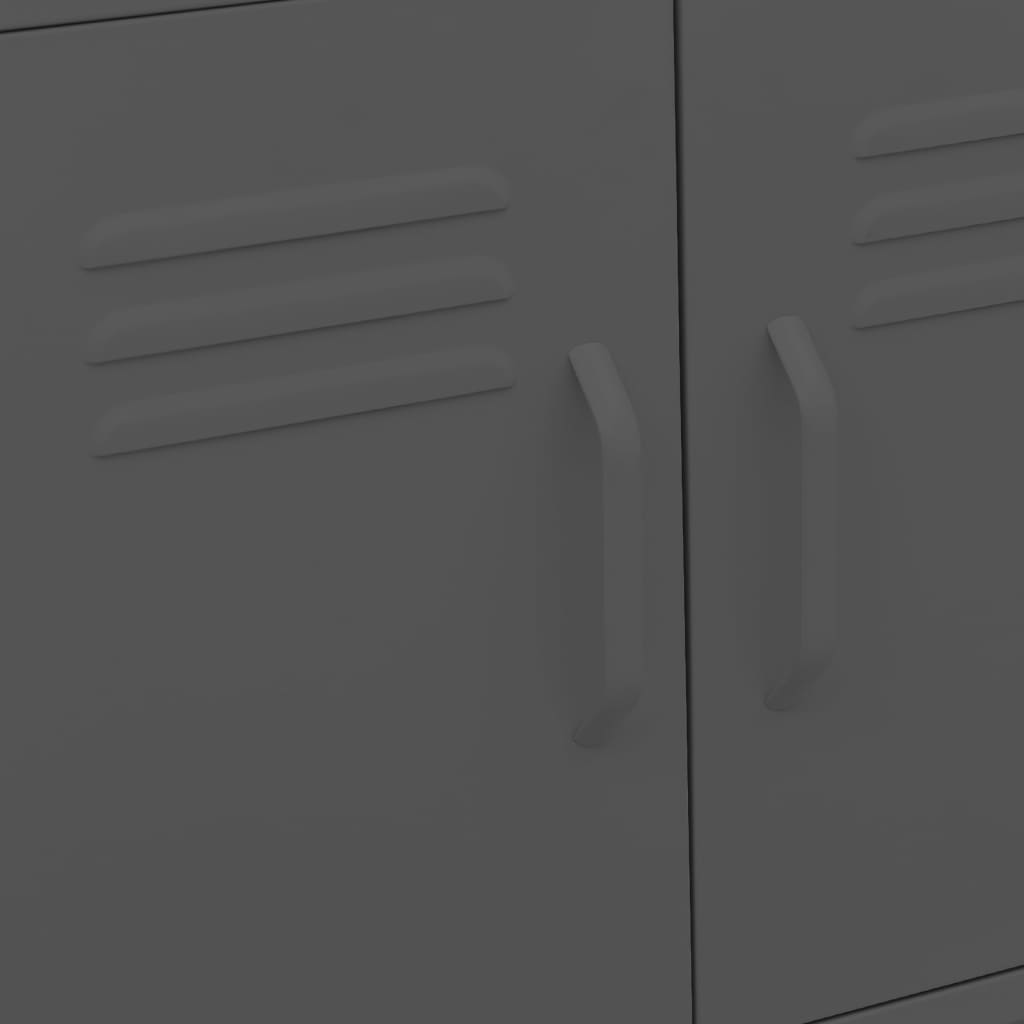 Armoire de rangement Anthracite 60x35x56 cm Acier - XIOS