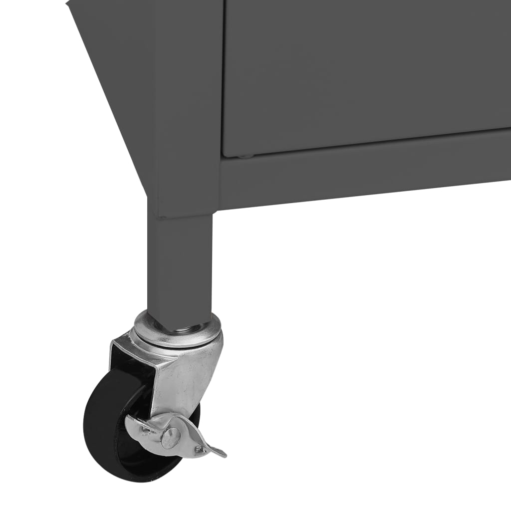 Armoire de rangement Anthracite 60x35x56 cm Acier - XIOS