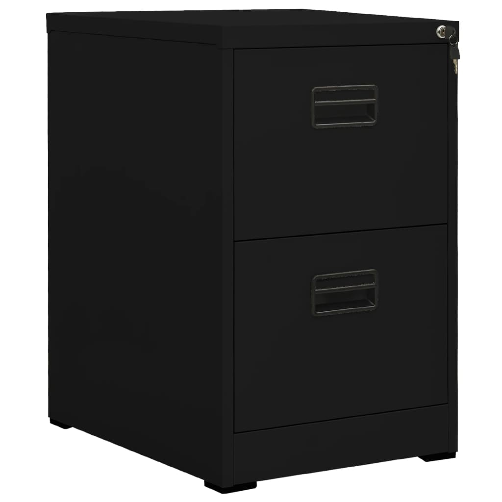 Classeur Noir 46x62x72,5 cm Acier