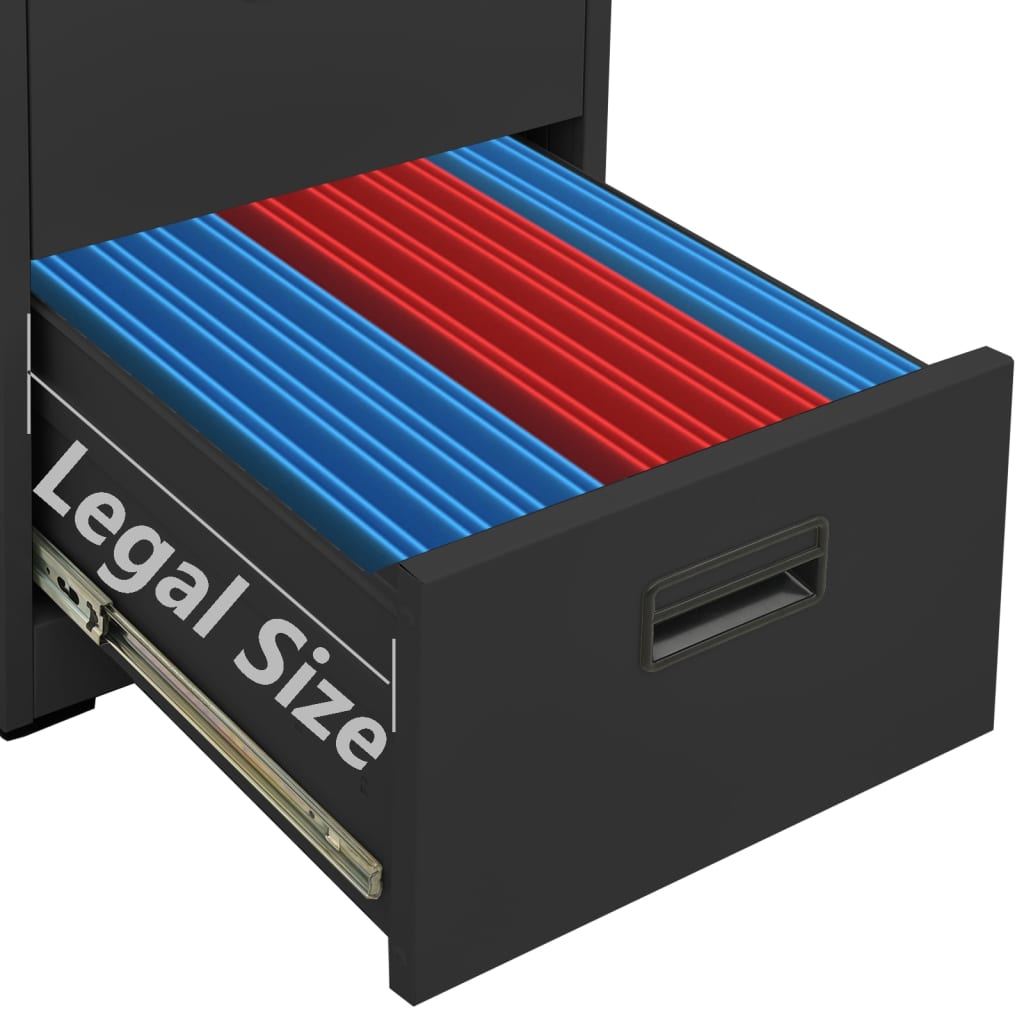 Classeur Anthracite 46x62x72,5 cm Acier - XIOS