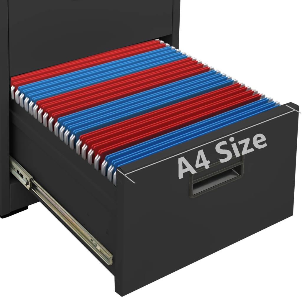 Classeur Anthracite 46x62x102,5 cm Acier - XIOS