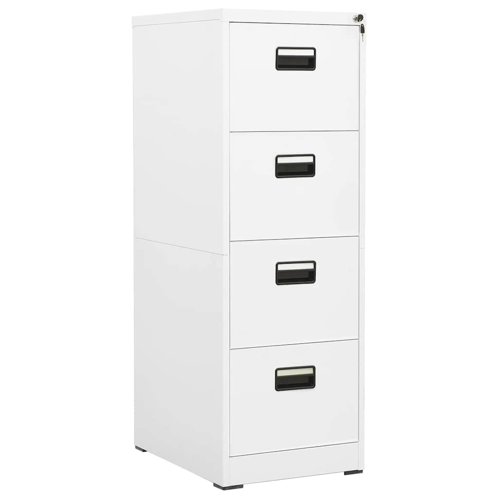 Classeur Blanc 46x62x133 cm Acier