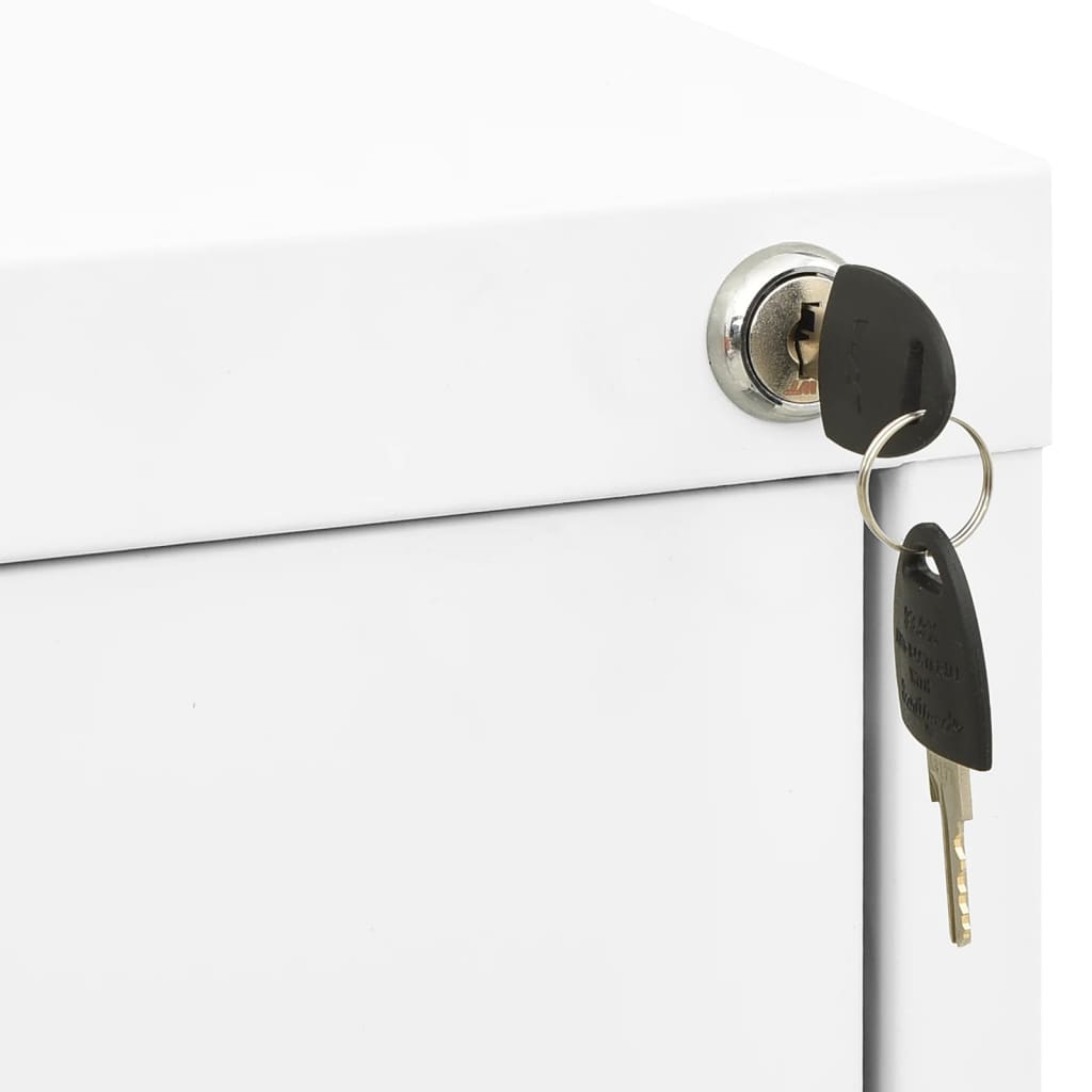 Classeur Blanc 46x62x133 cm Acier - XIOS