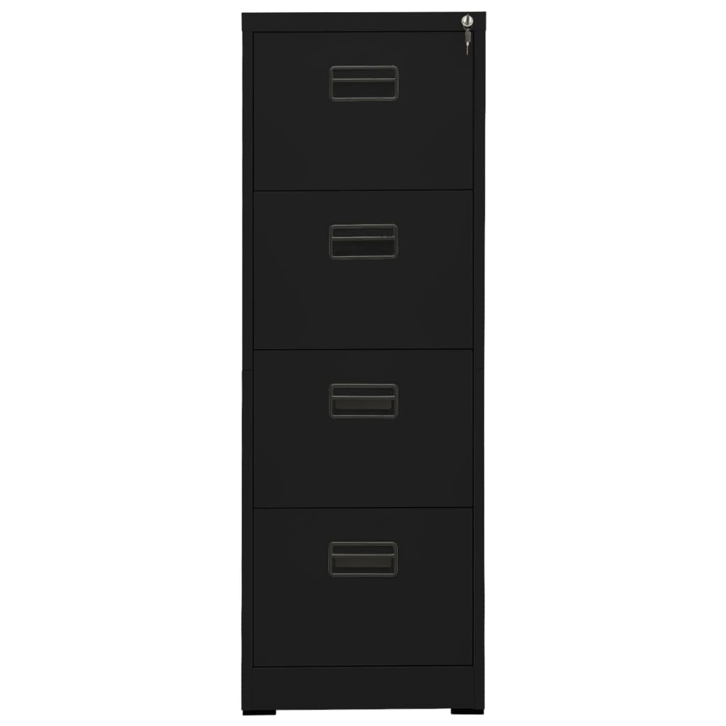 Classeur Noir 46x62x133 cm Acier - XIOS