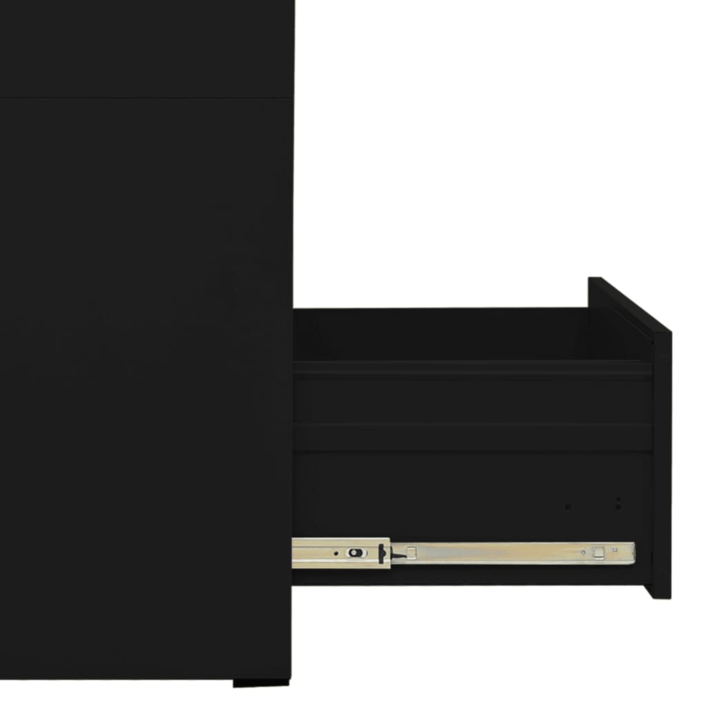 Classeur Noir 46x62x133 cm Acier - XIOS
