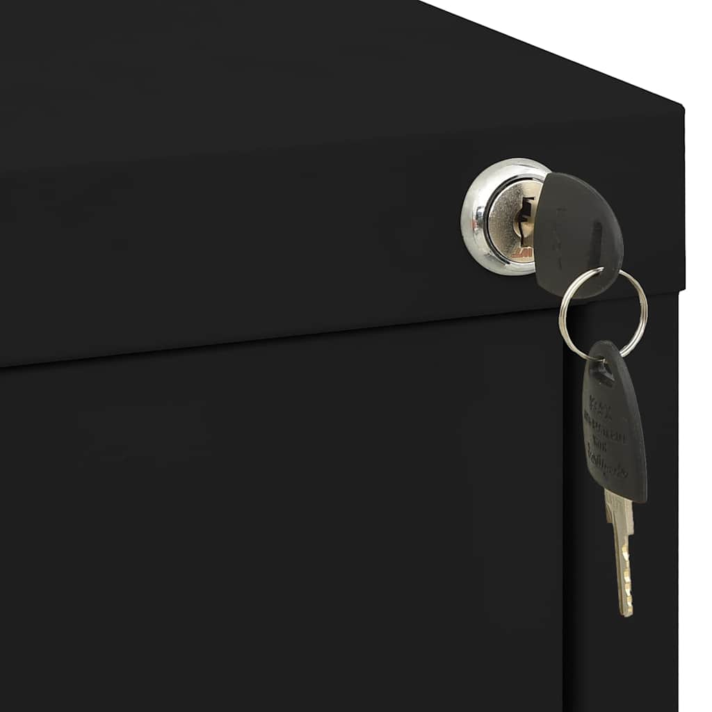 Classeur Noir 46x62x133 cm Acier
