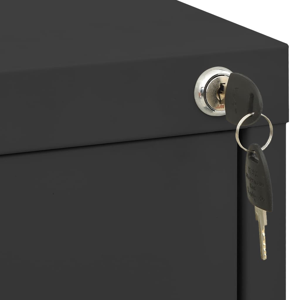 Classeur Anthracite 46x62x133 cm Acier - XIOS