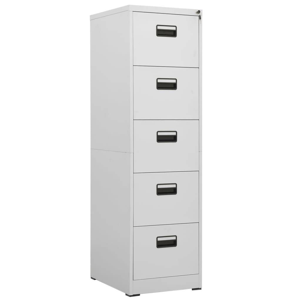 Classeur Gris clair 46x62x164 cm Acier - XIOS