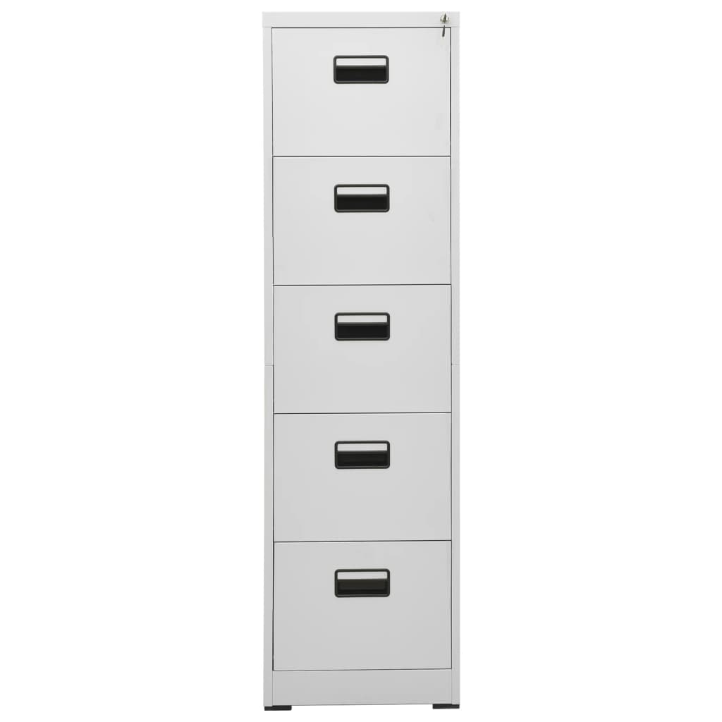 Classeur Gris clair 46x62x164 cm Acier - XIOS