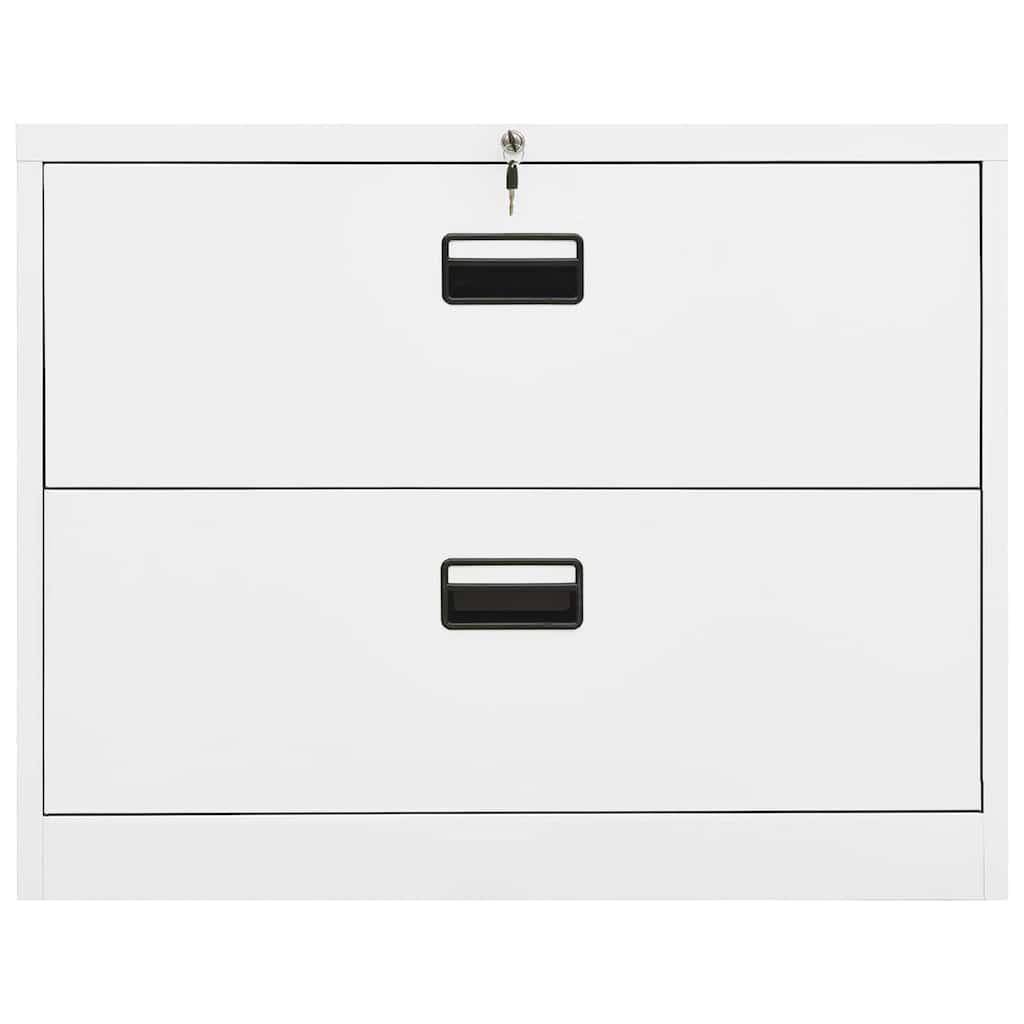 Classeur Blanc 90x46x72,5 cm Acier