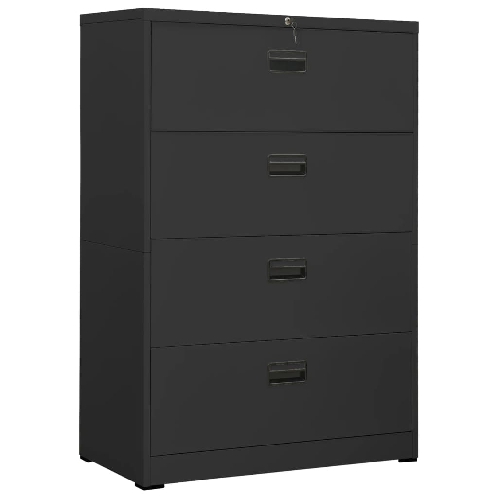 Classeur Anthracite 90x46x134 cm Acier - XIOS