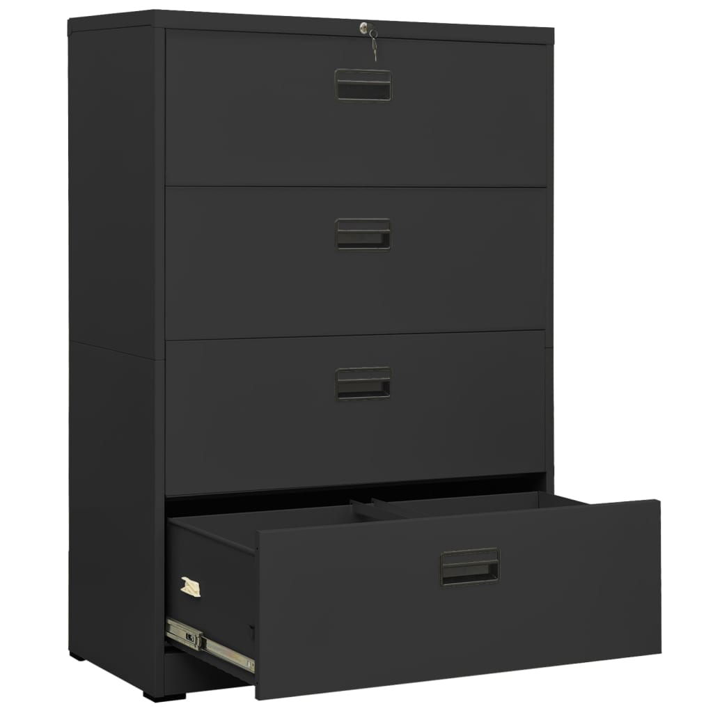 Classeur Anthracite 90x46x134 cm Acier - XIOS
