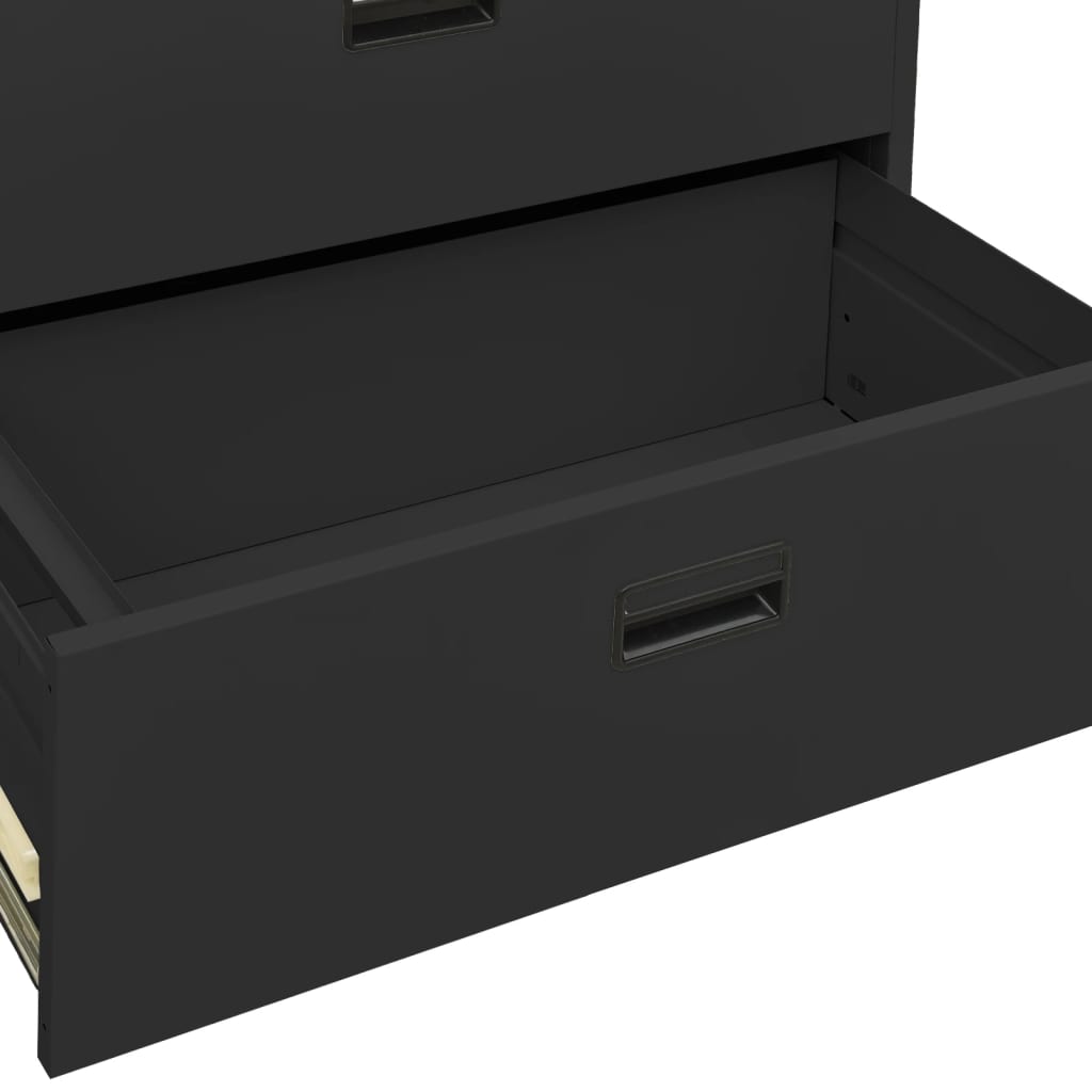 Classeur Anthracite 90x46x134 cm Acier - XIOS