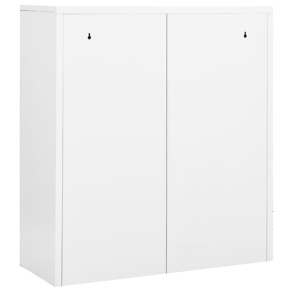 Armoire de bureau Blanc 90x40x102 cm Acier - XIOS