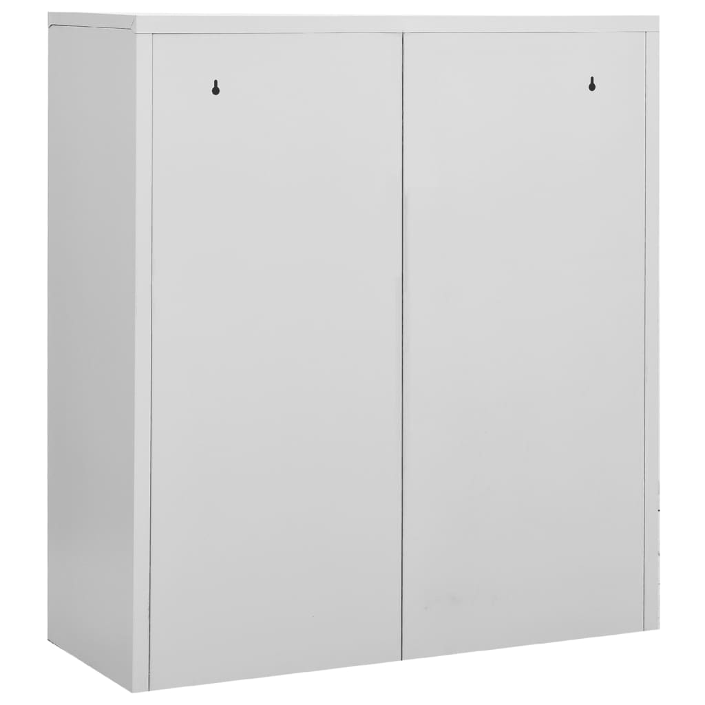 Armoire de bureau Gris clair 90x40x102 cm Acier - XIOS