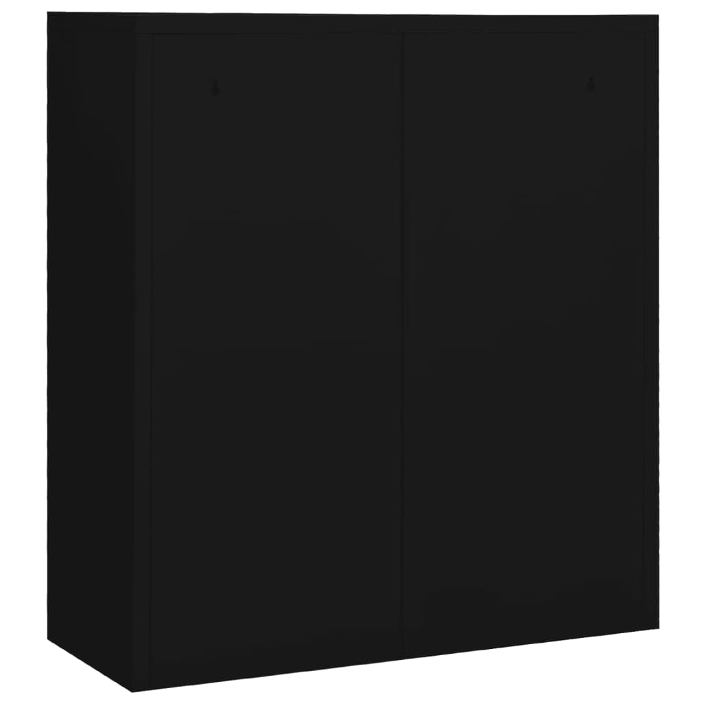Armoire de bureau Noir 90x40x102 cm Acier - XIOS