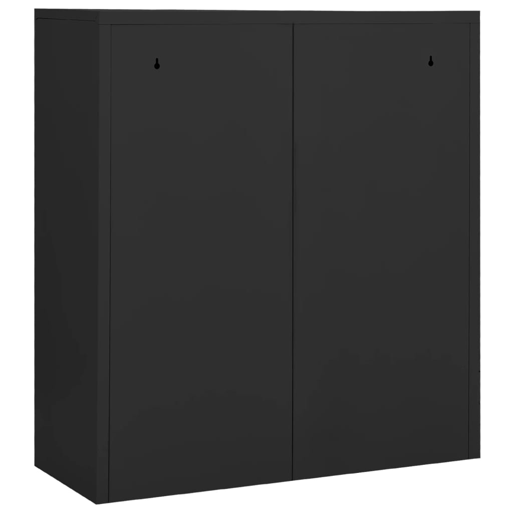 Armoire de bureau Anthracite 90x40x102 cm Acier - XIOS