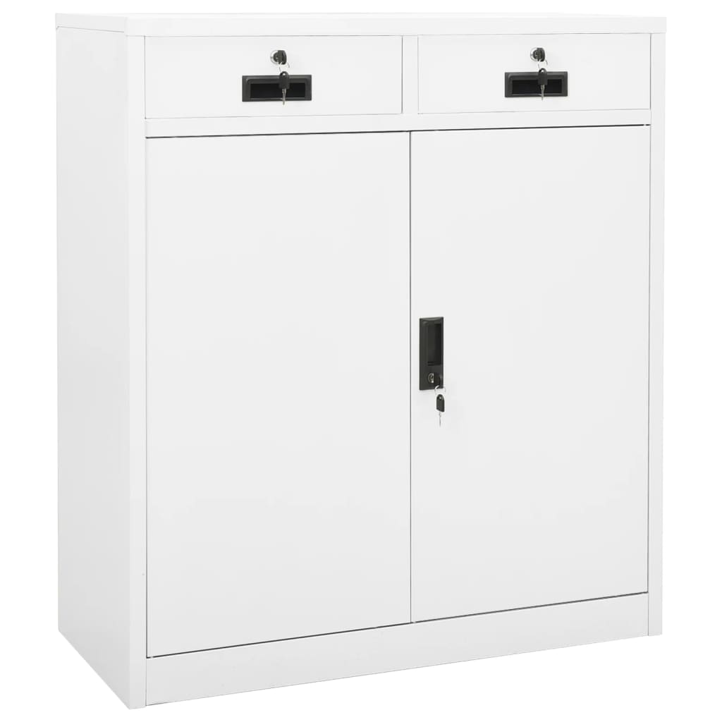 Armoire de bureau Blanc 90x40x102 cm Acier - XIOS